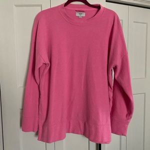 Hot pink lightweight aerie sweater, split sides